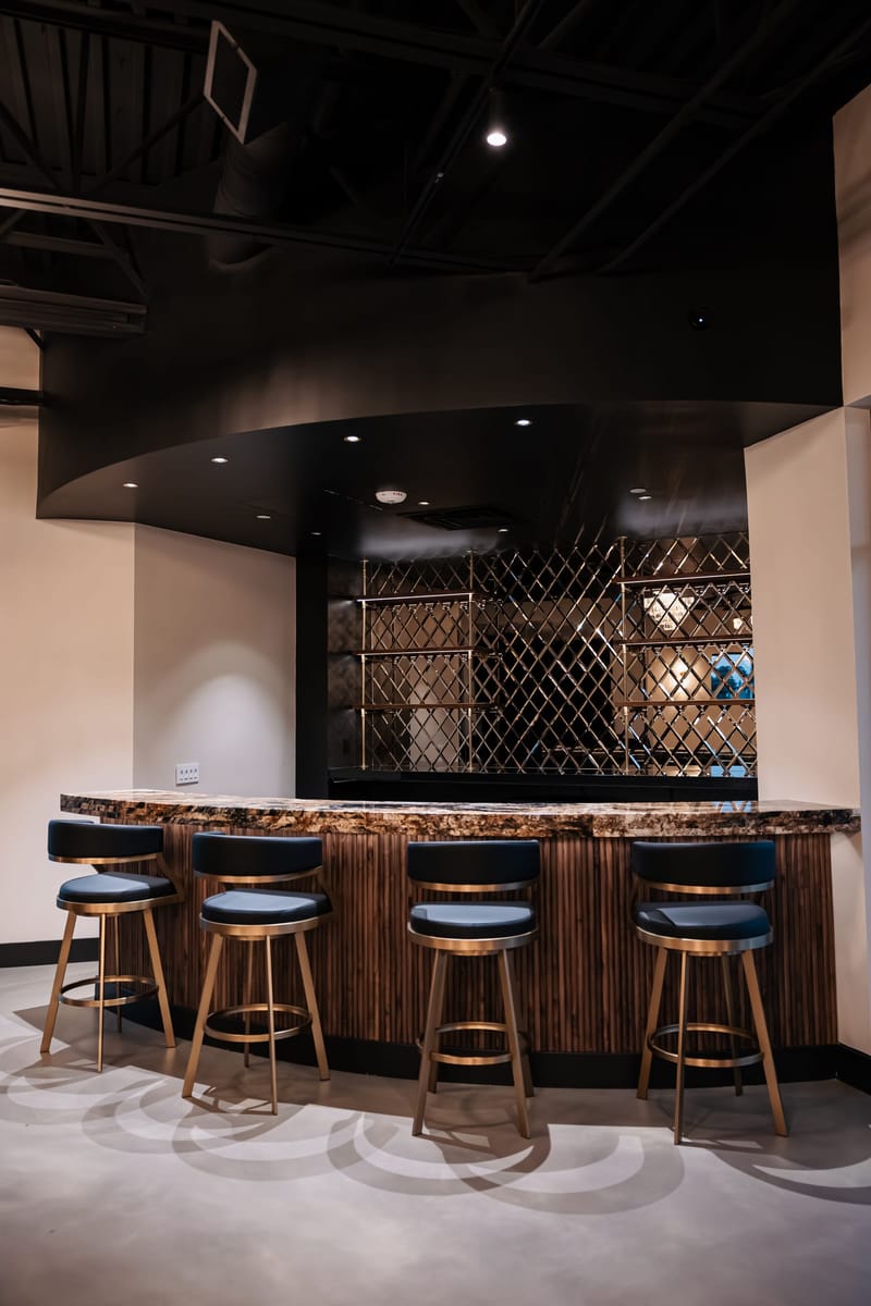 The Chestnut Hall built-in bar