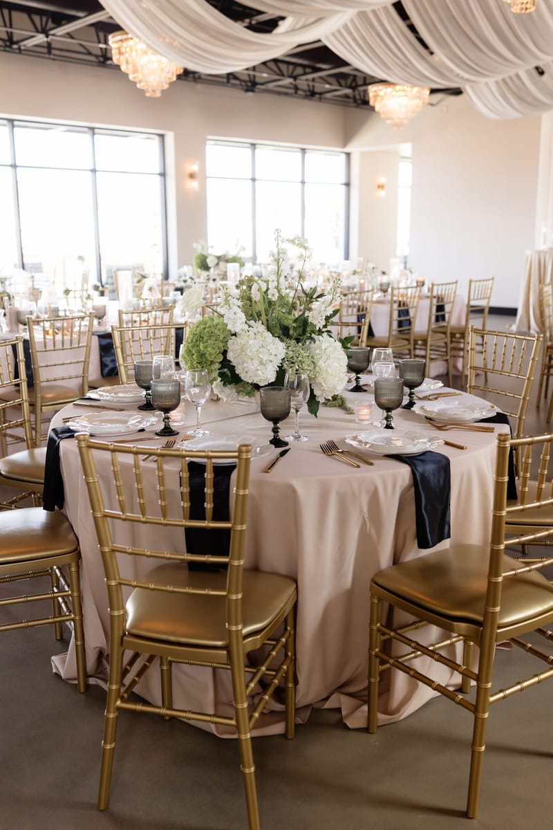 Wedding Table Setup — The Chestnut Hall, downtown McKinney