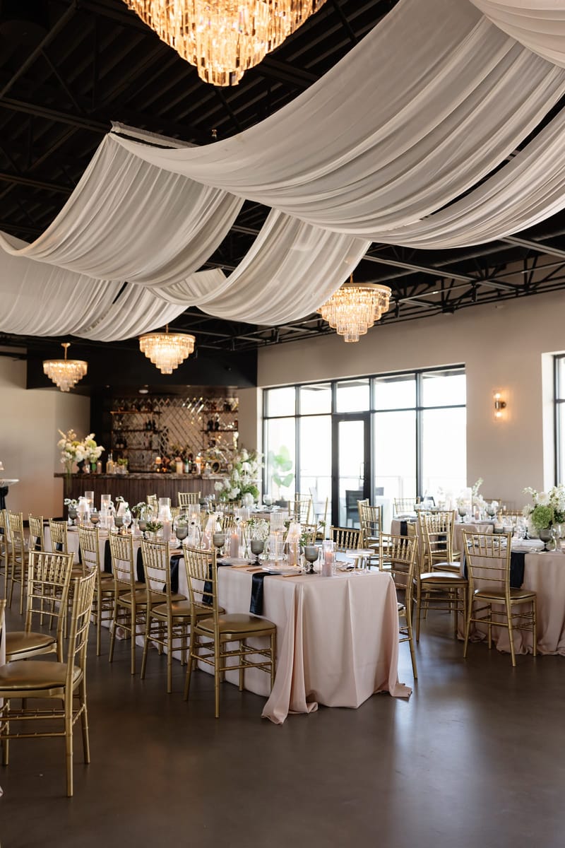 Wedding Table Setup — The Chestnut Hall, downtown McKinney